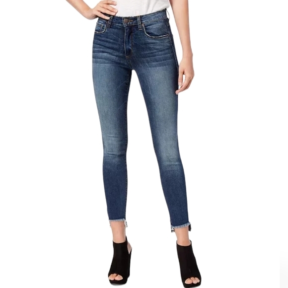 STS BLUE Ellie High Rise Ankle Step  Hem Skinny Jeans Blue‎ Size 25 - Picture 1 of 10